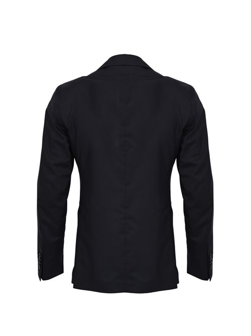 Giacca Montecarlo in misto lana e seta Blu Tagliatore | 1SMC22K 520109 B32381254